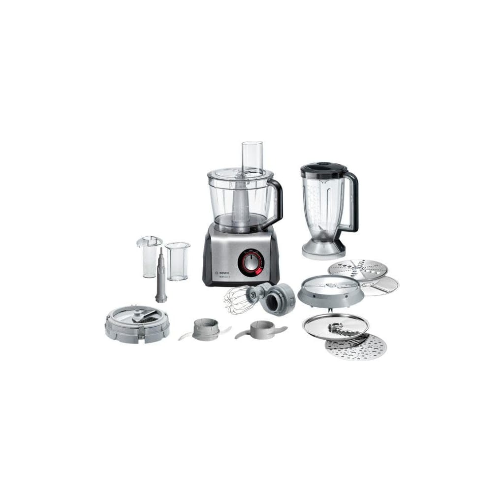 BOSCH Kompakt-Küchenmaschine MultiTalent 8 MC812M865, 1250 W, 3,9 l Schüssel, Mixer 1,5 L, Universalmesser, Wendescheibe, Würfelschneider, schwarz