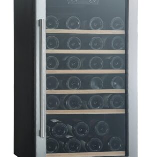PKM Weintemperierschrank Weintemperierschrank Flaschenkühlschrank 51 Flaschen 5°C-20°C, für 51 Standardflaschen á 0,75l