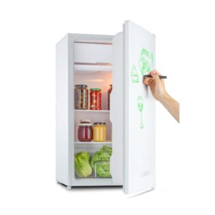 Klarstein Table Top Kühlschrank Spitzbergen Uni, 45 cm hoch, 47 cm breit, Bier Hausbar Getränkekühlschrank Hotel Mini Fridge