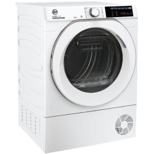 Hoover Wärmepumpentrockner NDE H8A2TCEXS-S, AquaVision, WiFi + Bluetooth, 5D-Digitaldisplay, Schuhgestell