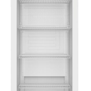 PKM Getränkekühlschrank GKS168W Flaschenkühlschrank, 4 Drahtablagen LED-Beleuchtung regelbares Thermostat Weiß