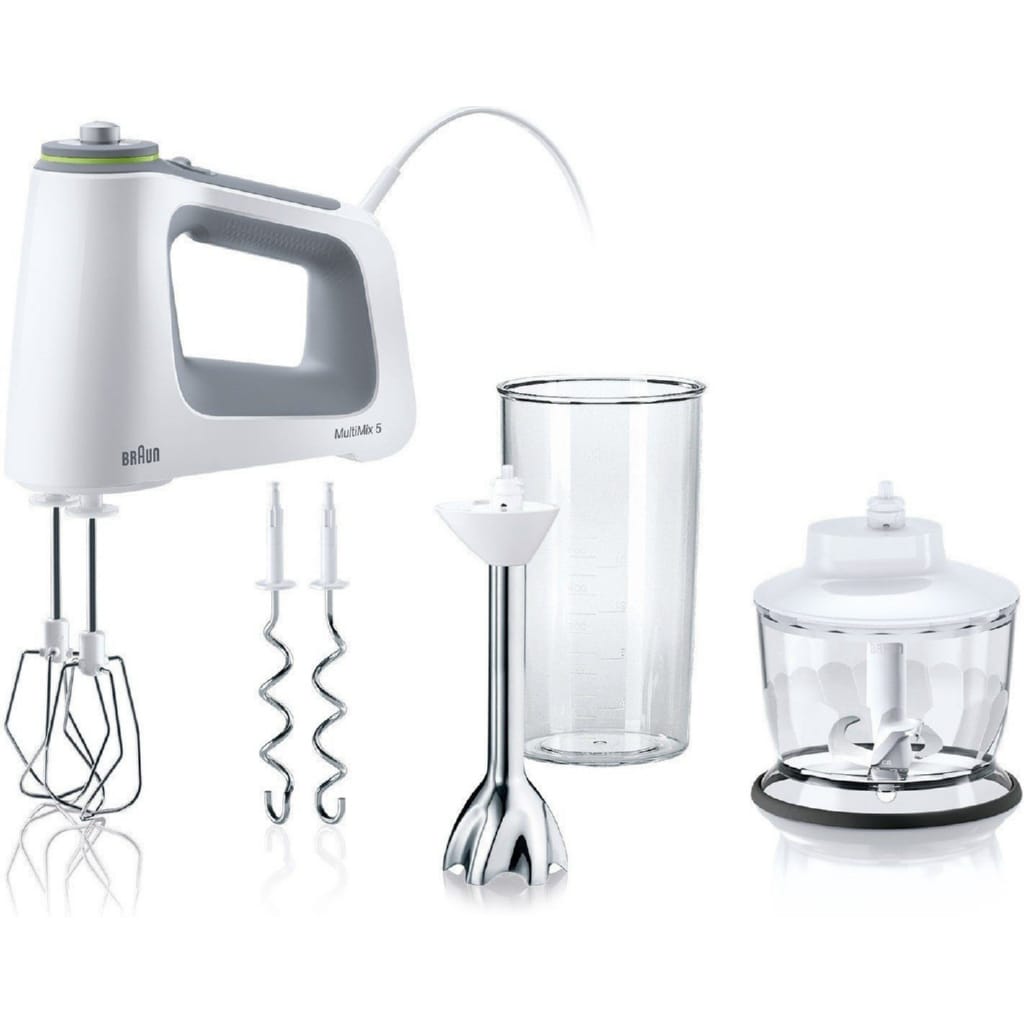 Braun Handmixer HM5137WH Handmixer Leistungsbedarf: 750 W, Geschwindigkeitsstufen: 9