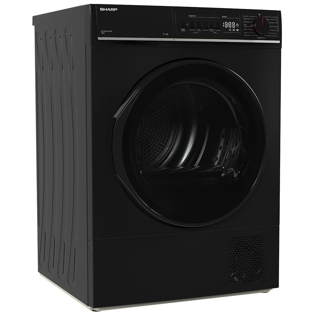 Sharp Wärmepumpentrockner KD-PRO0S7GBD-DE, WiFi, BubbleDrum, Trommel-Innenbeleuchtung, Zwei-Wege-Schleudern