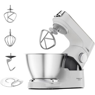 KENWOOD Küchenmaschine Titanium Chef Baker KVC65.001WH, 1200 W, 5 l Schüssel, weiß
