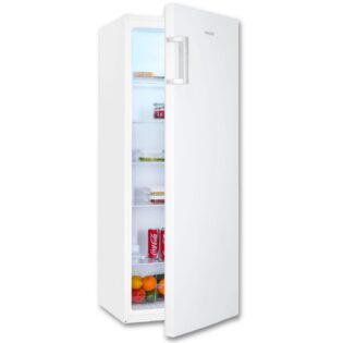 exquisit Kühlschrank KS320-V-H-050D, 144 cm hoch, 54 cm breit, 241 Liter Nutzinhalt, LED-Beleuchtung, Türanschlag wechselbar