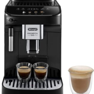 De'Longhi Kaffeevollautomat Magnifica Evo ECAM290.21.B - 4 Rezepte, mit Milchschaumdüse, schwarz, Intuitives Bedienfeld, manuelle Dampflanze, Aroma-Funktion