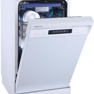 Hanseatic Standgeschirrspüler HG4585C107636RW, 10 Maßgedecke, Standgerät, für 10 Maßgedecke, mit höhenverstellbarem Oberkorb