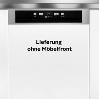 BAUKNECHT teilintegrierbarer Geschirrspüler B0B D651A X, 14 Maßgedecke, ActiveDry - automatisches Türöffnungssystem