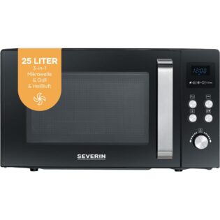 Severin Mikrowelle MW 7752, Grill und Heißluft, 25 l