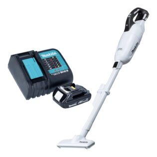 Makita Akku-Handstaubsauger DCL 281 FSY1W 18 V weiß Brushless + 1x Akku 1,5 Ah + Ladegerät