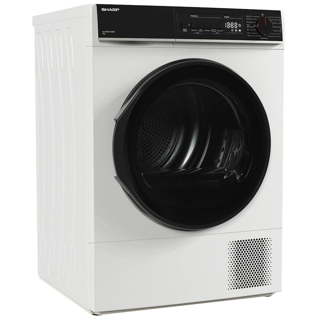 Sharp Wärmepumpentrockner KD-PRO7S7GWD-DE, SoftTouch-Bedienung mit LED-Display, Trommelbeleuchtung, WiFi