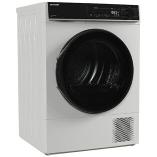 Sharp Wärmepumpentrockner KD-PRO8S7GWC-DE, WiFi, Trommel-Innenbeleuchtung, BubbleDrum, Zwei-Wege-Schleudern