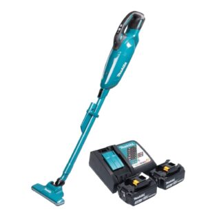 Makita Akku-Handstaubsauger DCL 284 FRF2 Akku Staubsauger 18 V 0,73 l + 2x Akku 3,0 Ah + Ladegerät