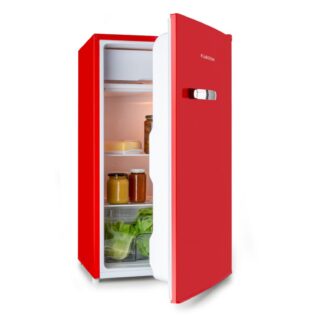 Klarstein Kühl-/Gefrierkombination Beercracker 91L, 45 cm hoch, 47 cm breit, Bier Hausbar Getränkekühlschrank Hotel Mini Fridge